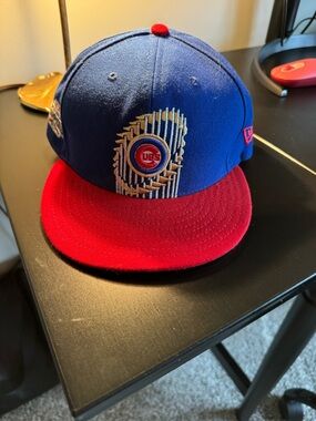 2016 World Series Chicago Cubs New Era Blue and Red Hat - Snapback